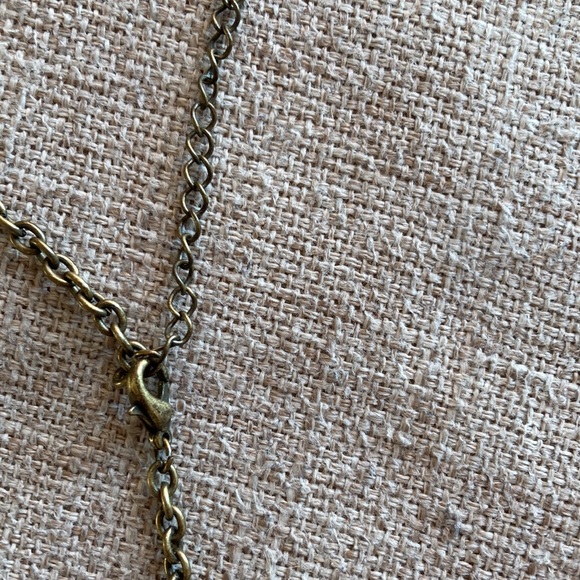 2/$10 Burnished Copper Gold and Silver-toned Necklace - Picture 3 of 3